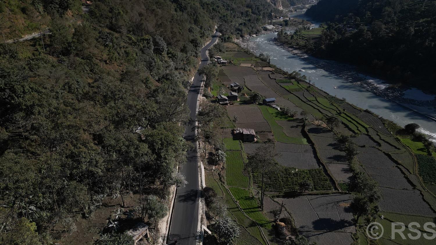 मालढुङ्गा–बेनी सडक स्तरोन्नति सम्पन्न