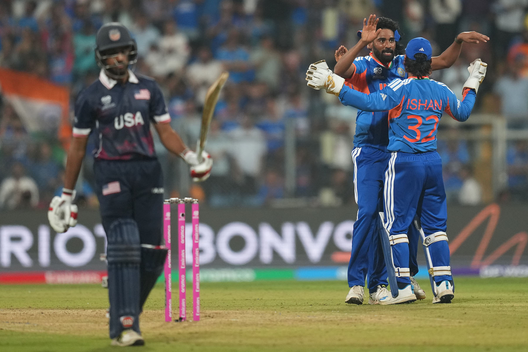 टी-२० विश्वकप : भारतले अमेरिकालाई दियो १६२ रनको लक्ष्य