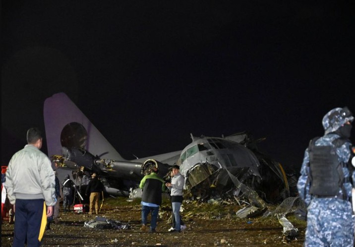 ला पाजमा सैन्य विमान दुर्घटना : १५ जनाको मृत्यु