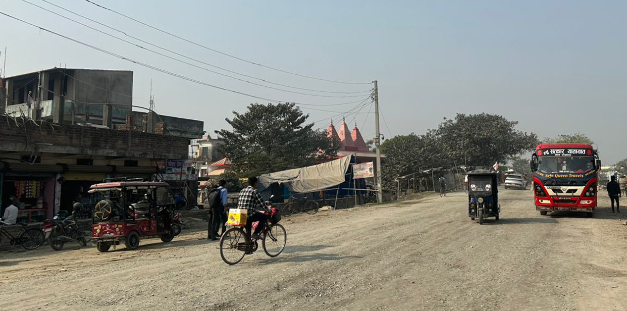 चुनावी अजेन्डा मात्र बनिरहेको पाँच किलोमिटर सडक