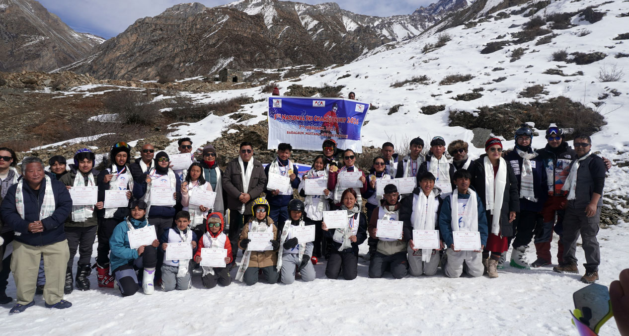 पाँचौँ राष्ट्रिय स्की प्रतियोगिताको विजेता को?