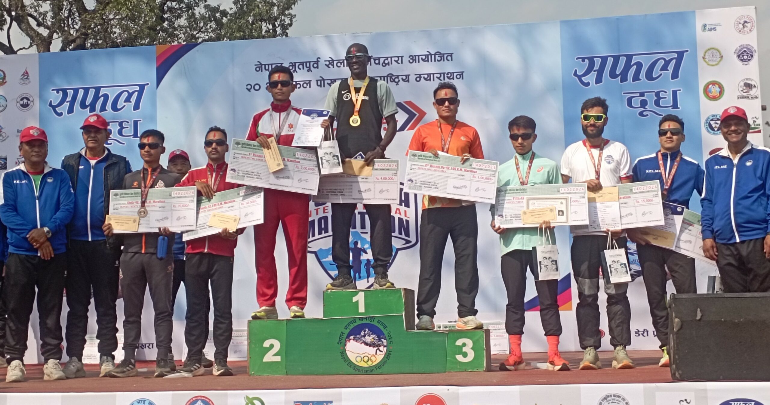 पोखरा अन्तरराष्ट्रिय म्याराथनको उपाधि केन्याका जुलियसलाई