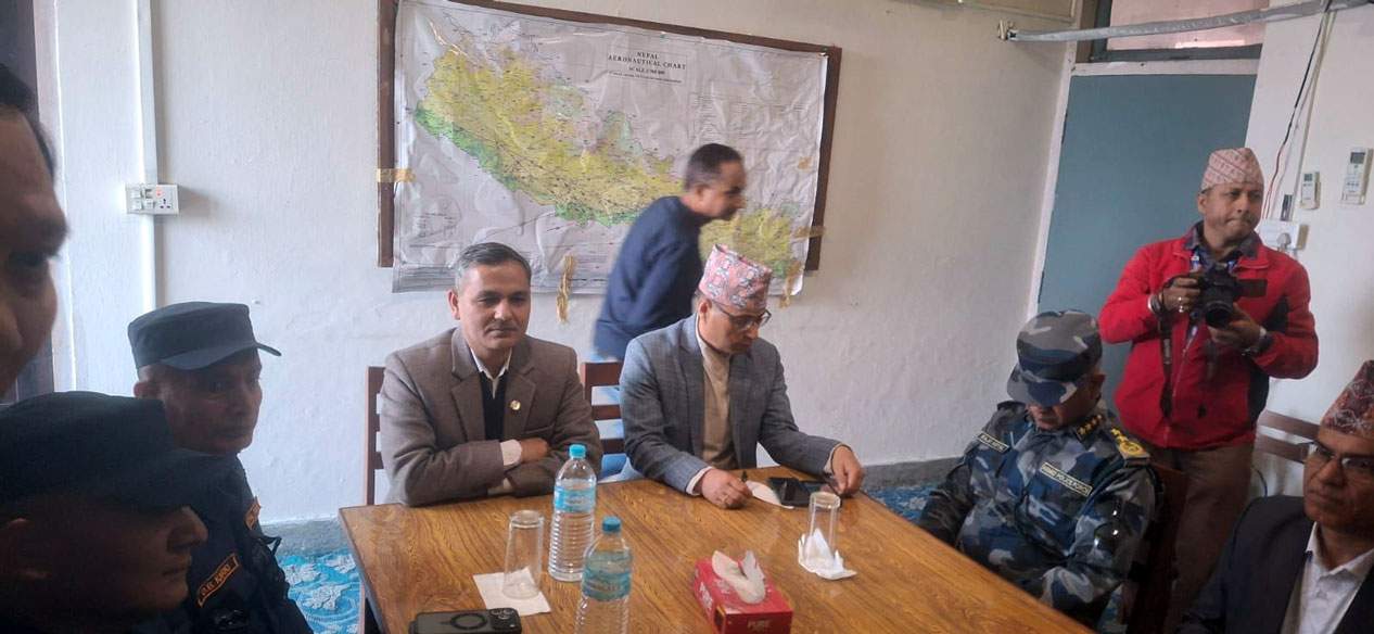 सुरक्षास्थितिको स्थलगत अनुगमनमा गृहमन्त्री