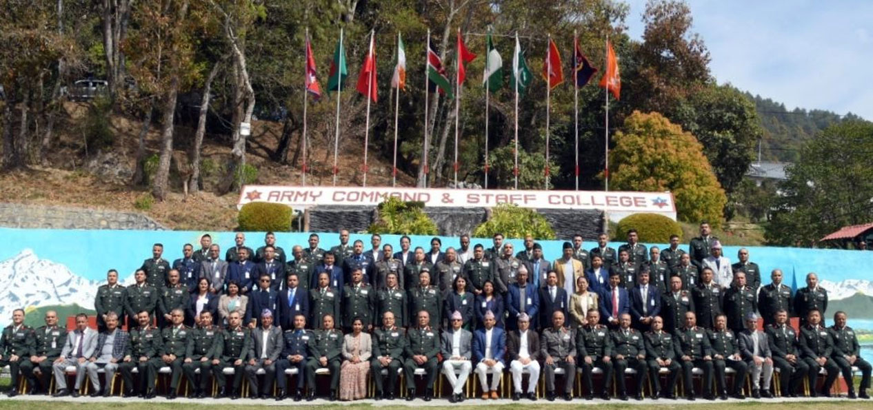 शिवपुरीस्थित स्टाफ कलेजमा राष्ट्रिय सुरक्षा तालिम
