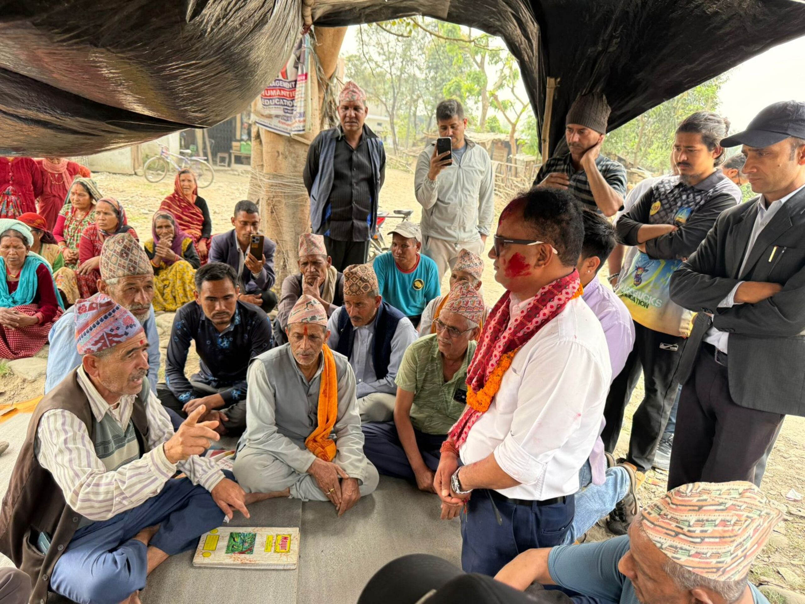 २१० दिनपछि शुक्लाफाँटा आरक्ष विस्थापितको अनशन अन्त्य