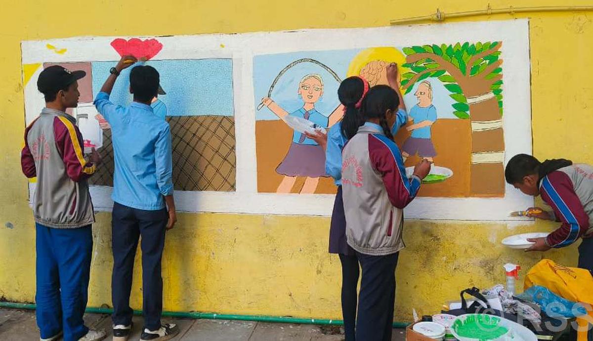 स्वास्थ्य र खेलकुदको सन्देशसहित ‘मिथिला कला’