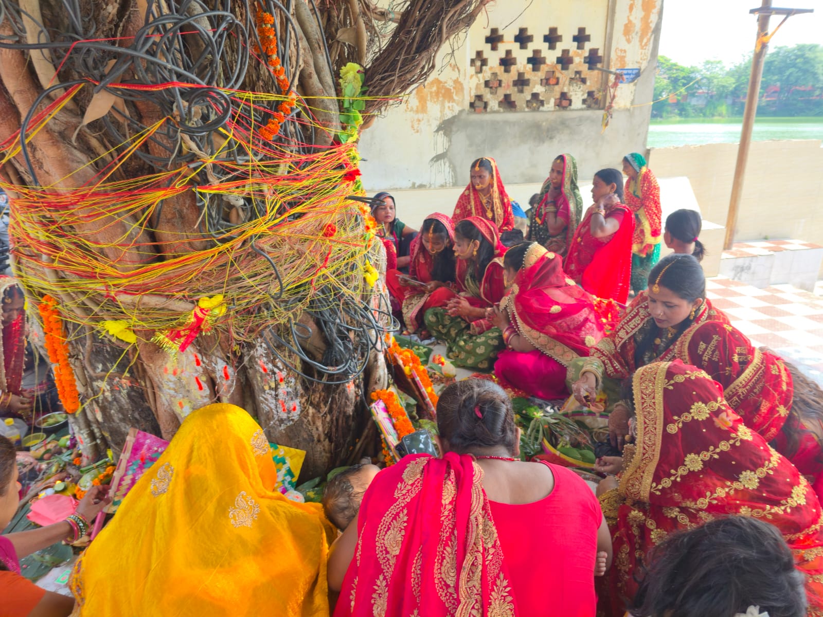 मिथिलाञ्चलका महिलाहरूले मनाए बटसावित्री पर्व (फोटो फिचर)
