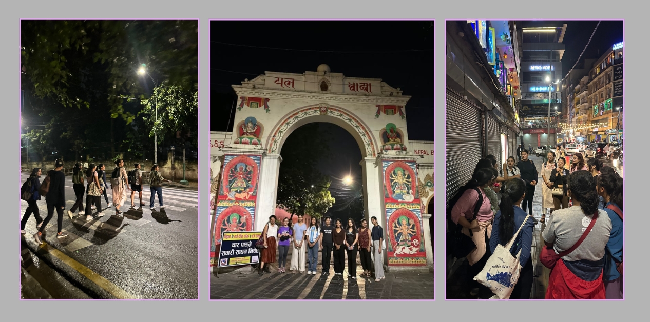 मध्यरातमा हिँडिरहेका महिला